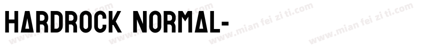 Hardrock Normal字体转换